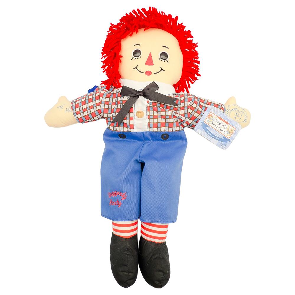 Applause 16" Classic Raggedy Andy Soft Cloth Doll w/Tags Signed by Joni Gruelle